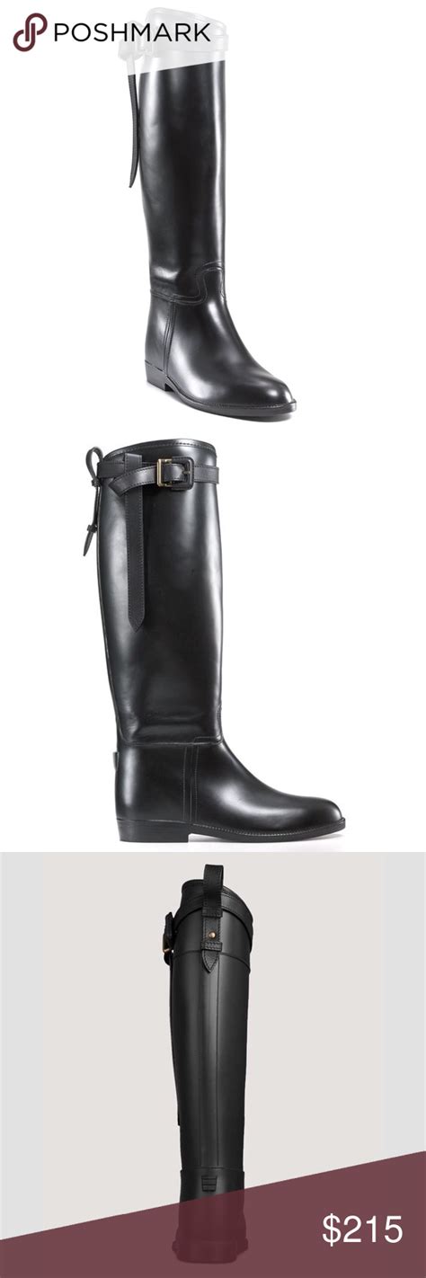 burberry winter boots woman|Burberry flat riding rain boots.